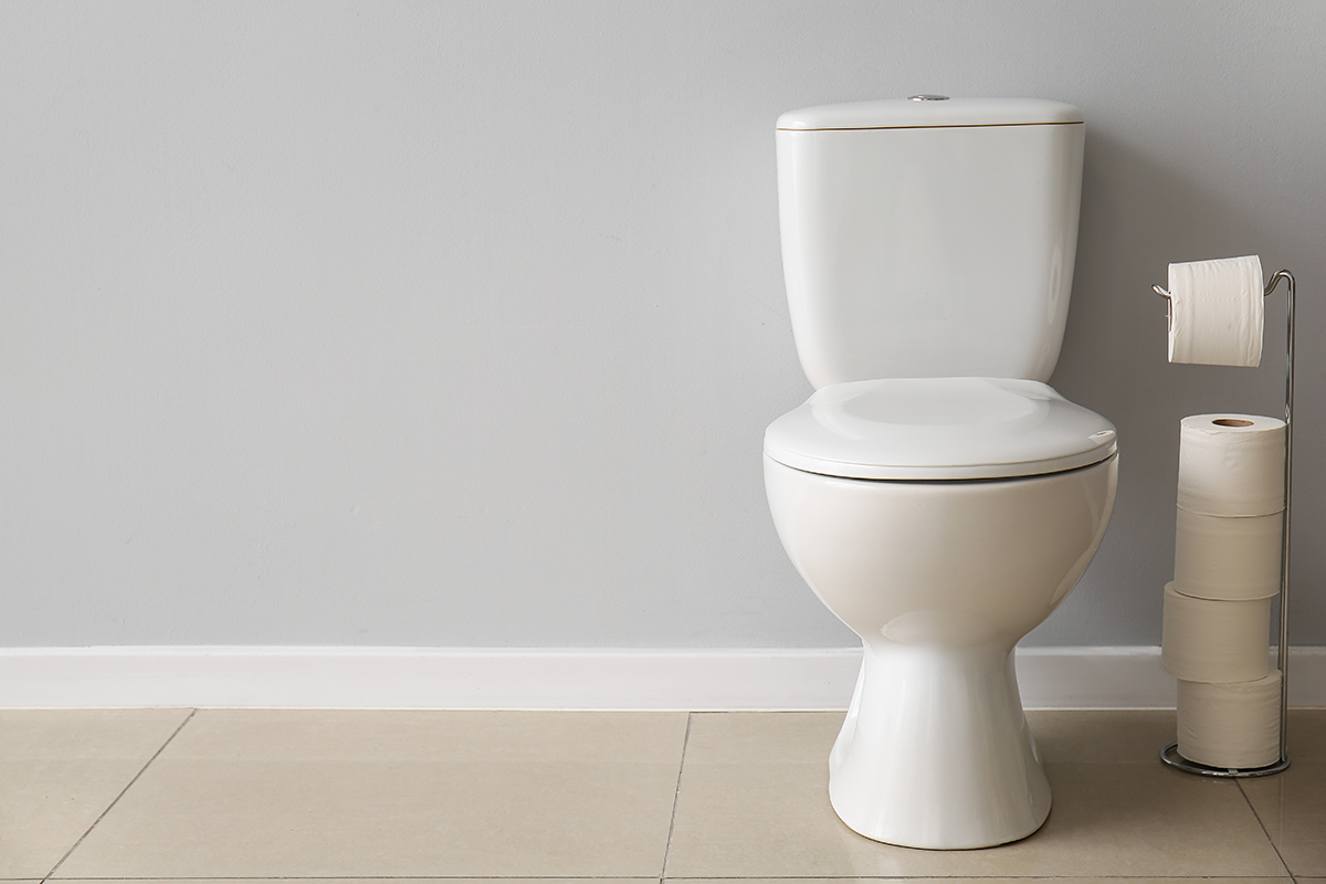 toilet with tp tower